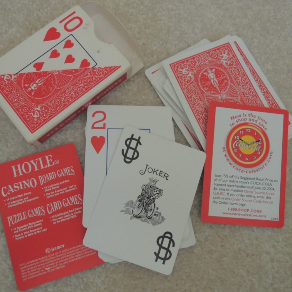 Playing Cards Bicycle Poker Jumbo Index - Air Cushion Finish Deck of Cards